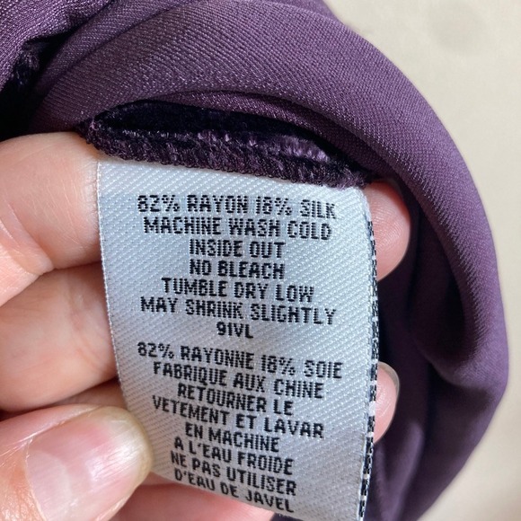 Eileen Fisher Velvet Maxi Skirt PL Purple Formal Fairy Grunge‎ Glam Holiday - Picture 3 of 6